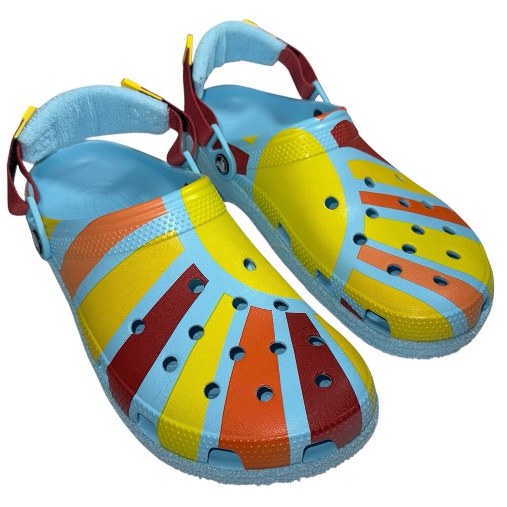 Crocs Zen Garden Sensory classic slip adjustable Terry Cloth Clog SZ/Men 12 -W14